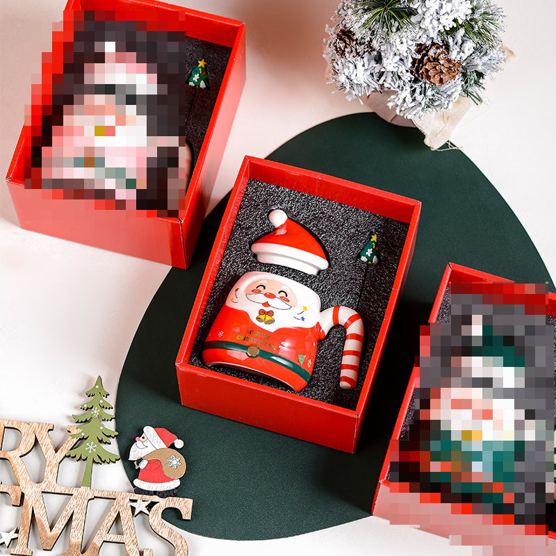 Ceramic Santa Claus Mug Christmas Holiday Drinkware Hand-Painted Gift