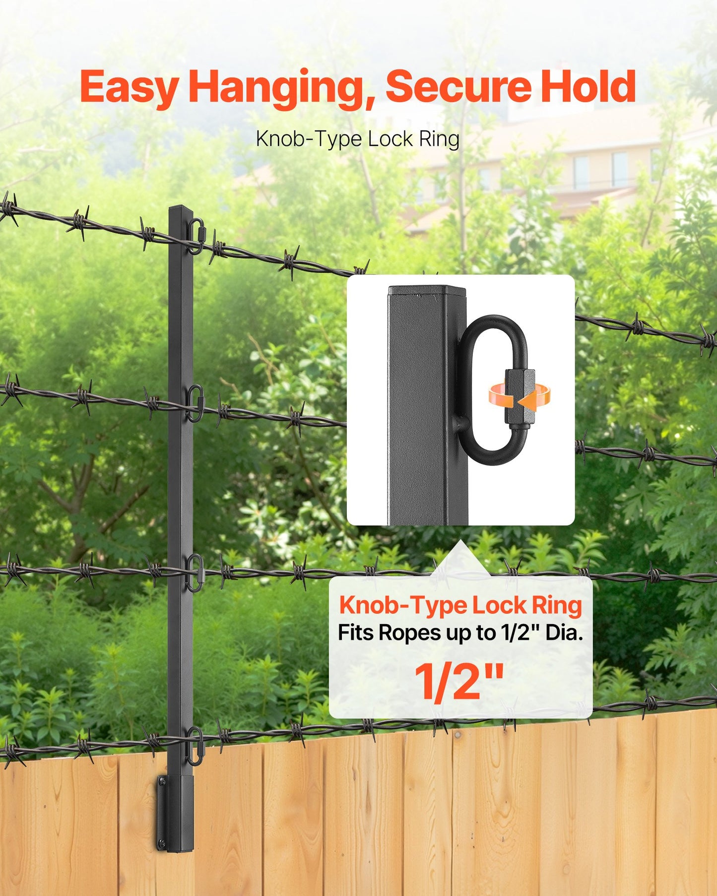Fence Post Extender 12-Pack, 32.1-inch Fence Height Extension Arms for Garden