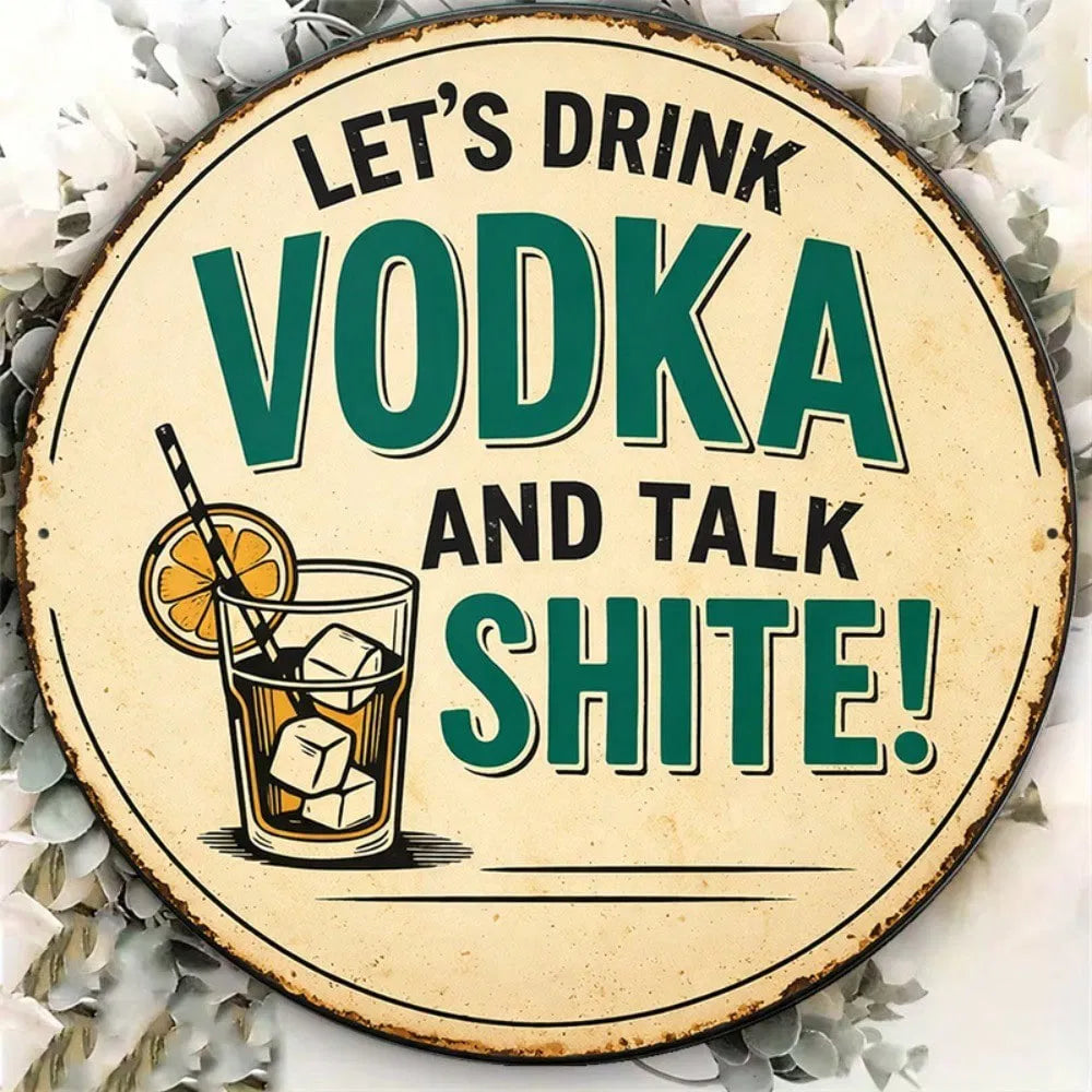 Metal Tin Sign Wall Decoration - 20 cm x 20 cm