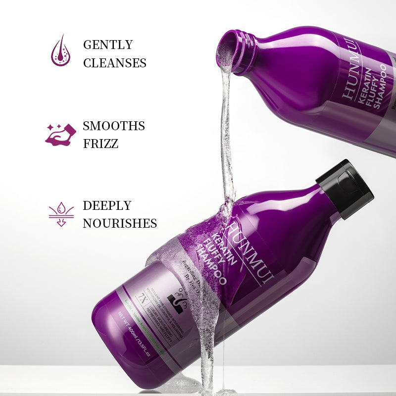 Keratin Hair Conditioner and Shampoo Set 400ml - Hair Care