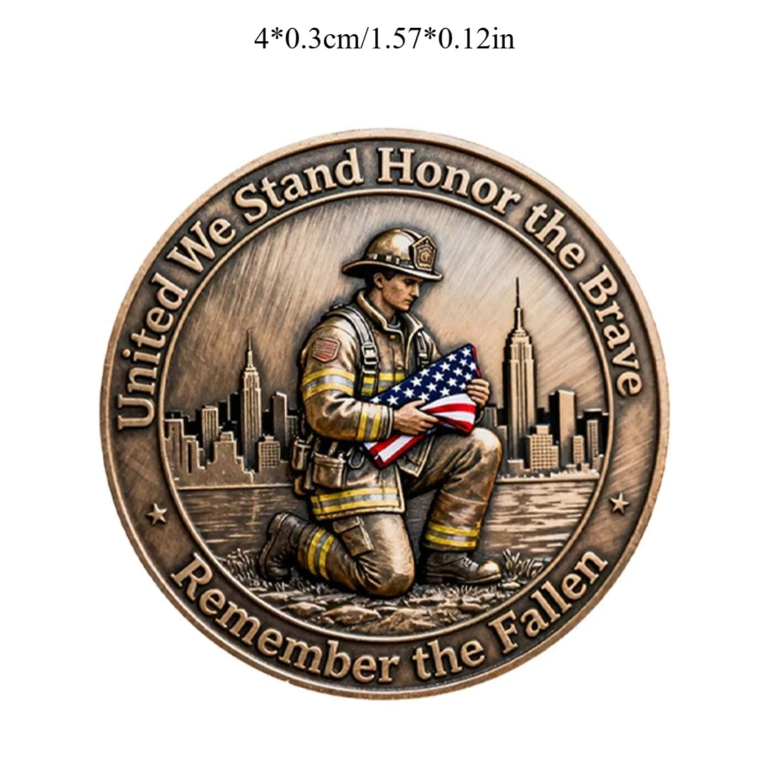 Bronze-Gilded Commemorative Coin for Collectors - Home & Office Decor