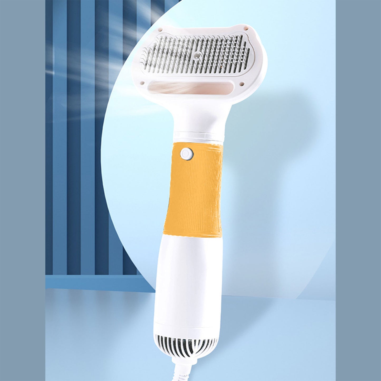 Pet Hair Dryer with Slicker Brush 600W Low Noise Adjustable Temperature