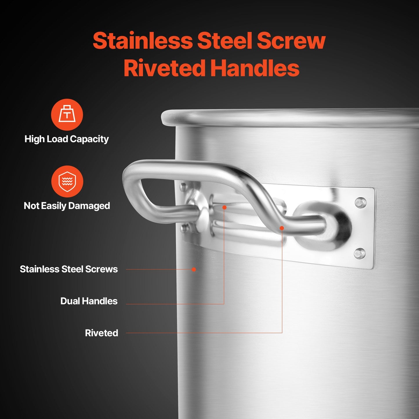 100QT Stainless Steel Stockpot with Basket & Lid - Silver