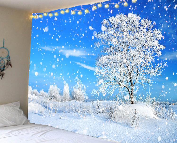 Christmas Tapestry Tablecloth with Cartoon Anime Pattern - Multiple Sizes & Styles
