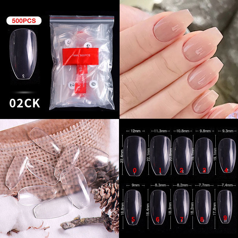 French Pointed Non-Marking Ballet Nail Art Tools - Transparent