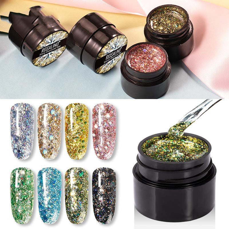 Flashing Diamond UV Nail Polish - 8 Colors