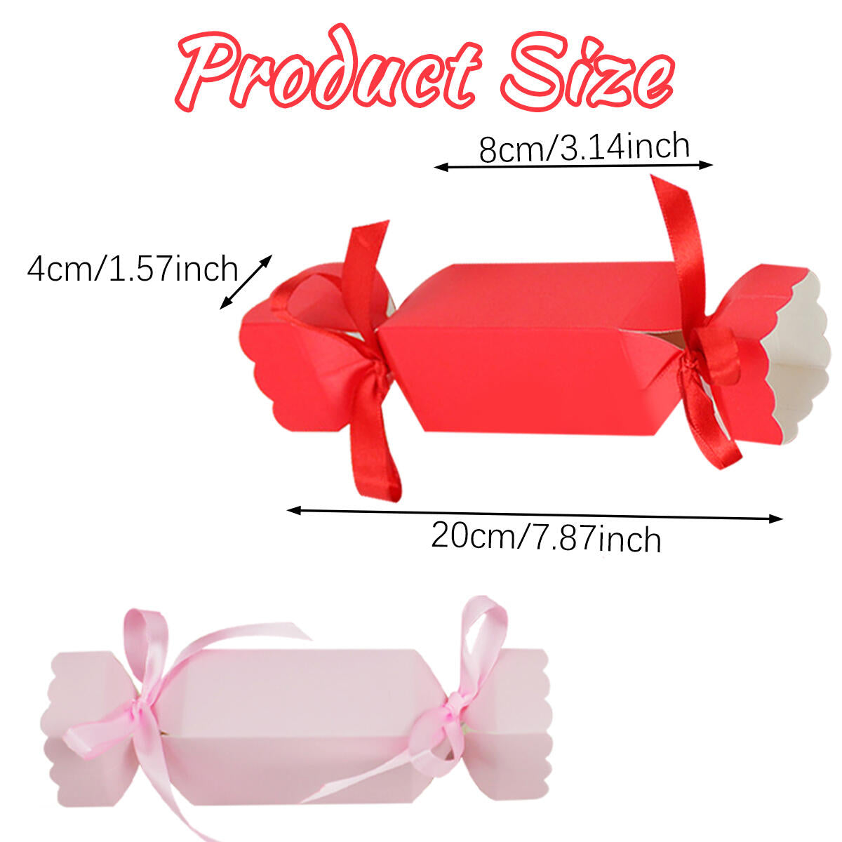 40 Pcs Candy Shaped Gift Boxes for Weddings & Parties