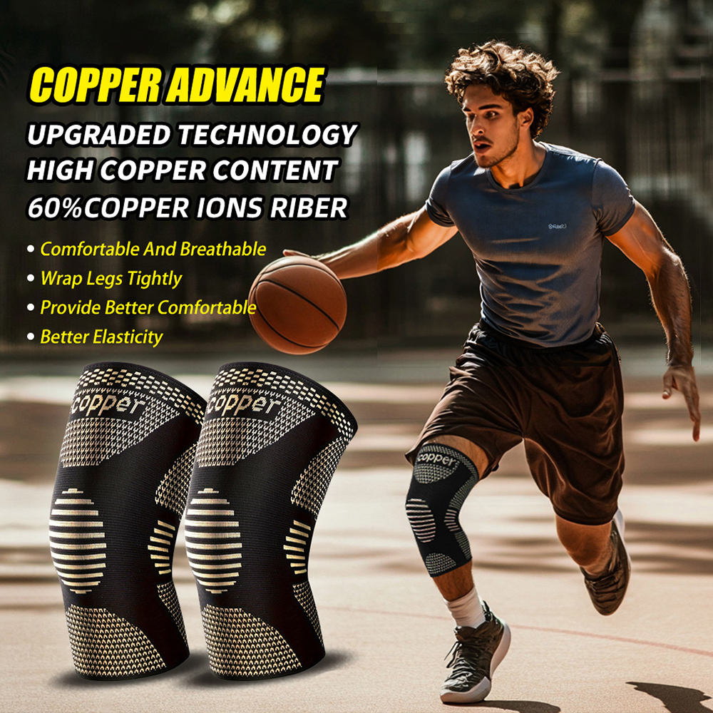 Ultimate Copper Knee Pads for Superior Support - Multiple Sizes