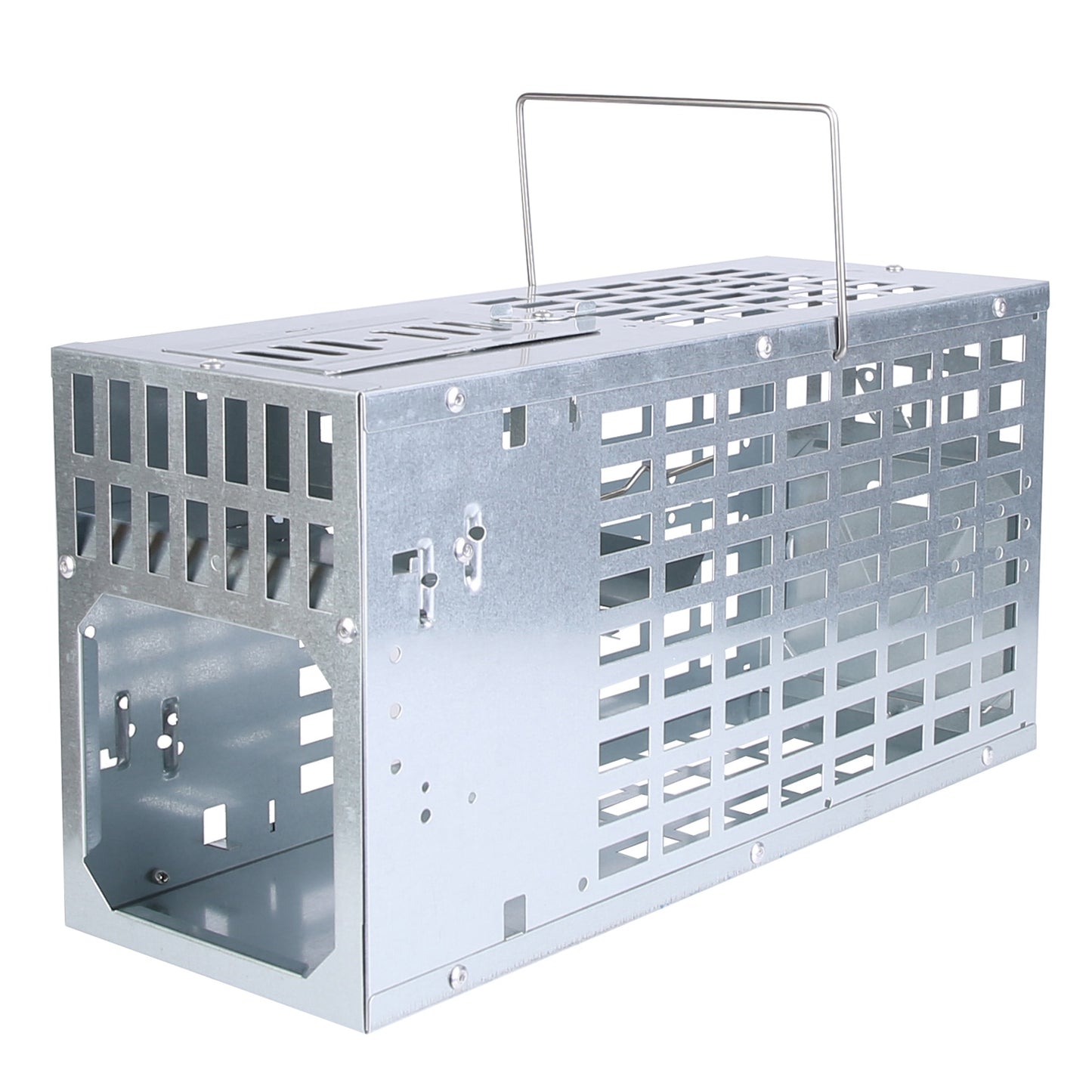 Humane Live Mouse Trap Cage - Reusable Metal Rodent Catcher