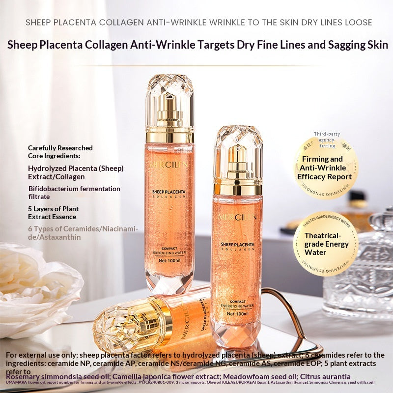 Collagen & Sheep Placenta Facial Toner - Hydrating Anti-Aging Skin Care 100ml