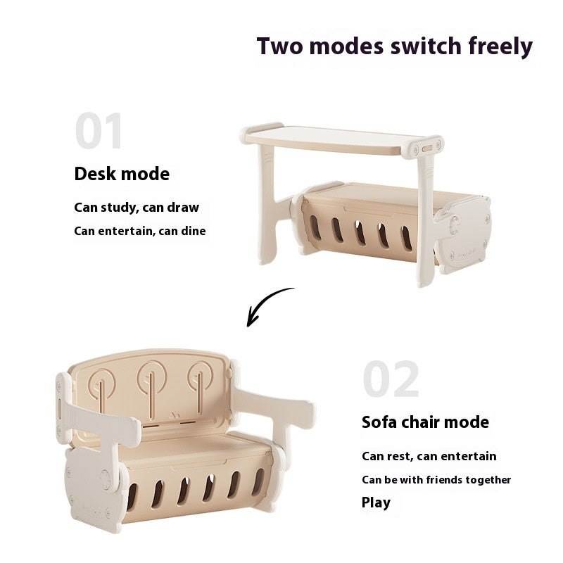 Children's Multifunctional Learning Desk and Chair Set - Modern Kids Furniture