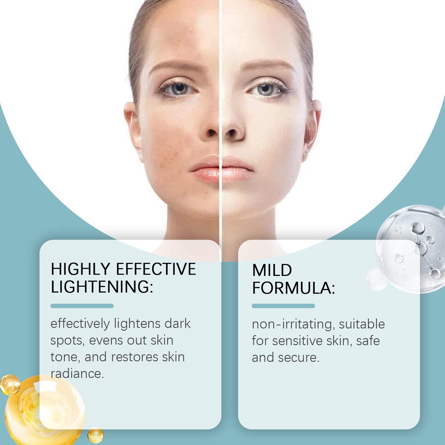 Brightening Facial Serum with Vitamin C & E - 30ml Hydrating Skin Treatment