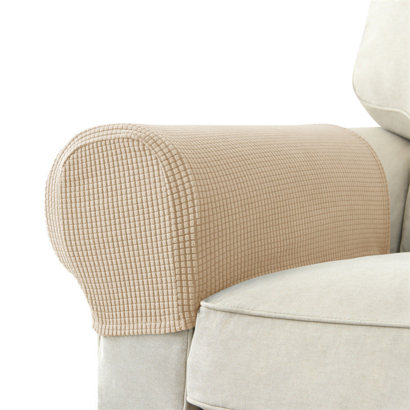 Solid Color Sofa Armrest Cover Set - Protective & Versatile Home Decor