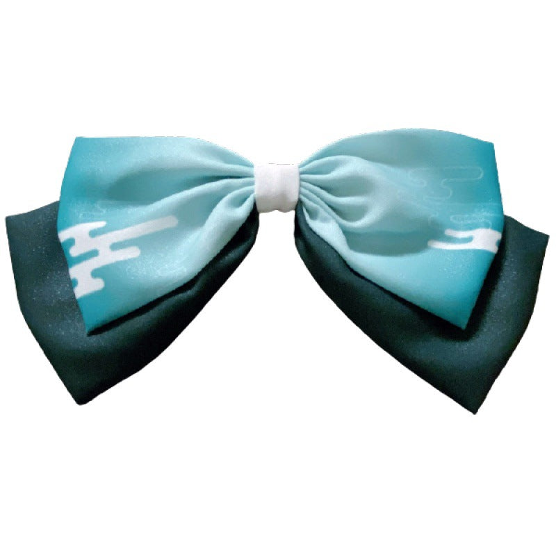 Anime Cartoon Chiffon Hair Bow Clip