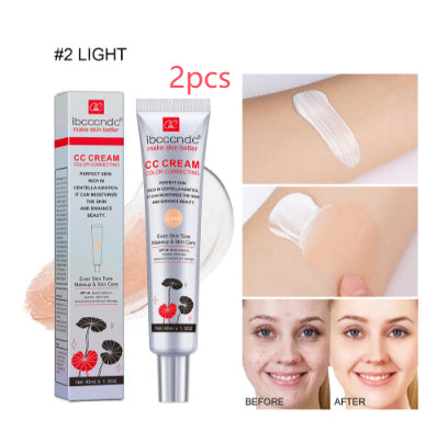 Color Correcting CC Cream with Centella Asiatica - Moisturizing Makeup Base