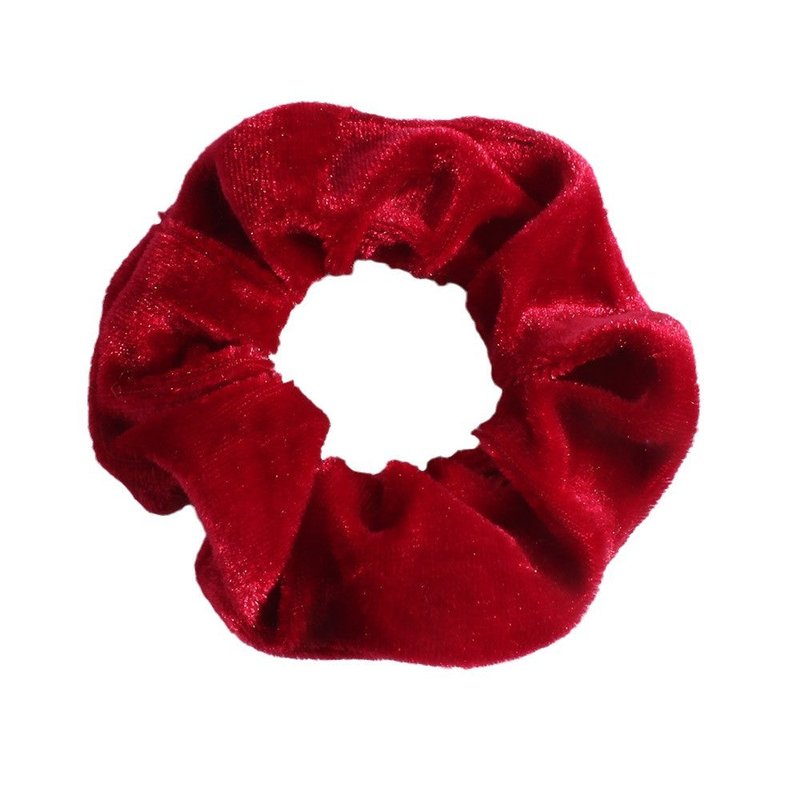 Women Hair Scrunchies Velvet Solid Color Hair Bands for Girls Ponytail Holders