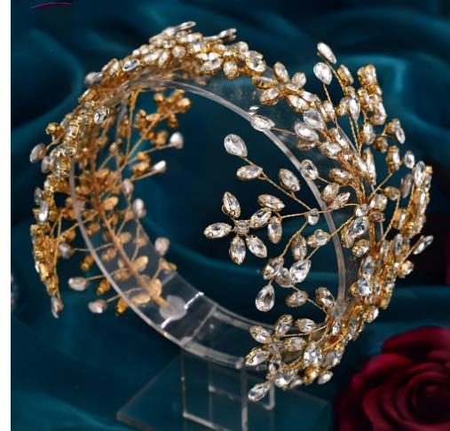Crystal Beaded Bridal Headband