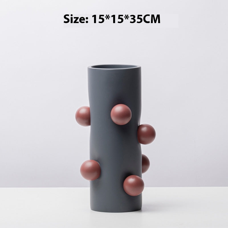 Modern Nordic Resin Vase - Small & Large Sizes for Home Decor