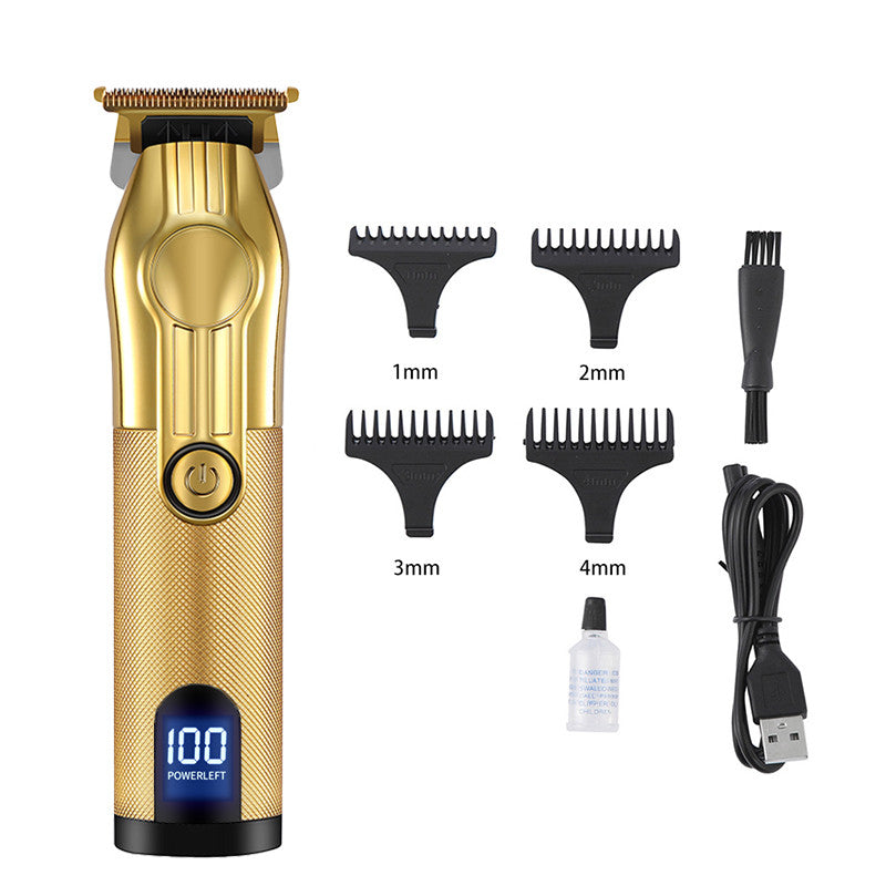 Rechargeable LCD Hair Clipper with Digital Display