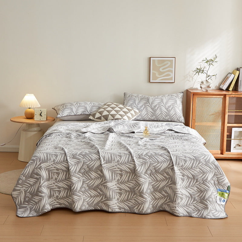 Double-Layer Cotton Blanket - Multi-Color & Size Options for Home Bedding
