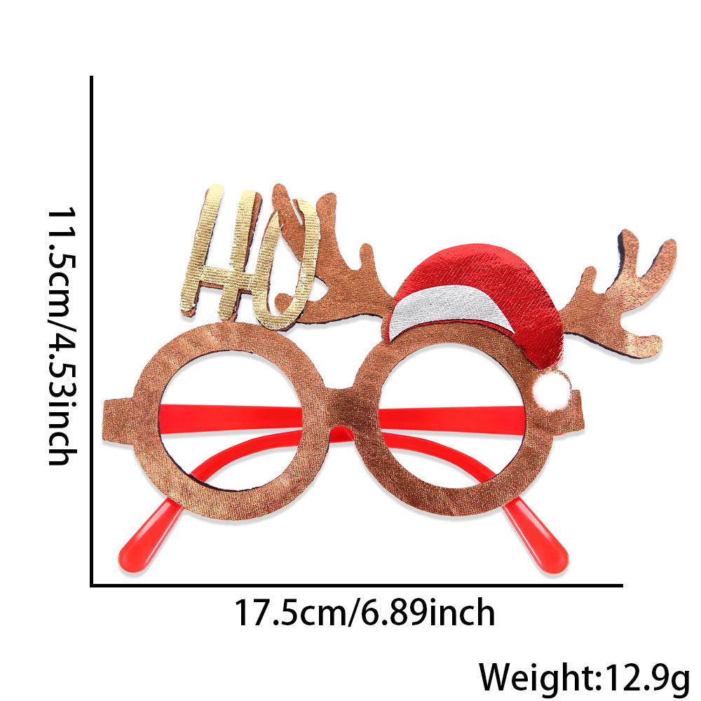 Christmas Snowflake Glasses - Festive Party Props for Holiday Celebration