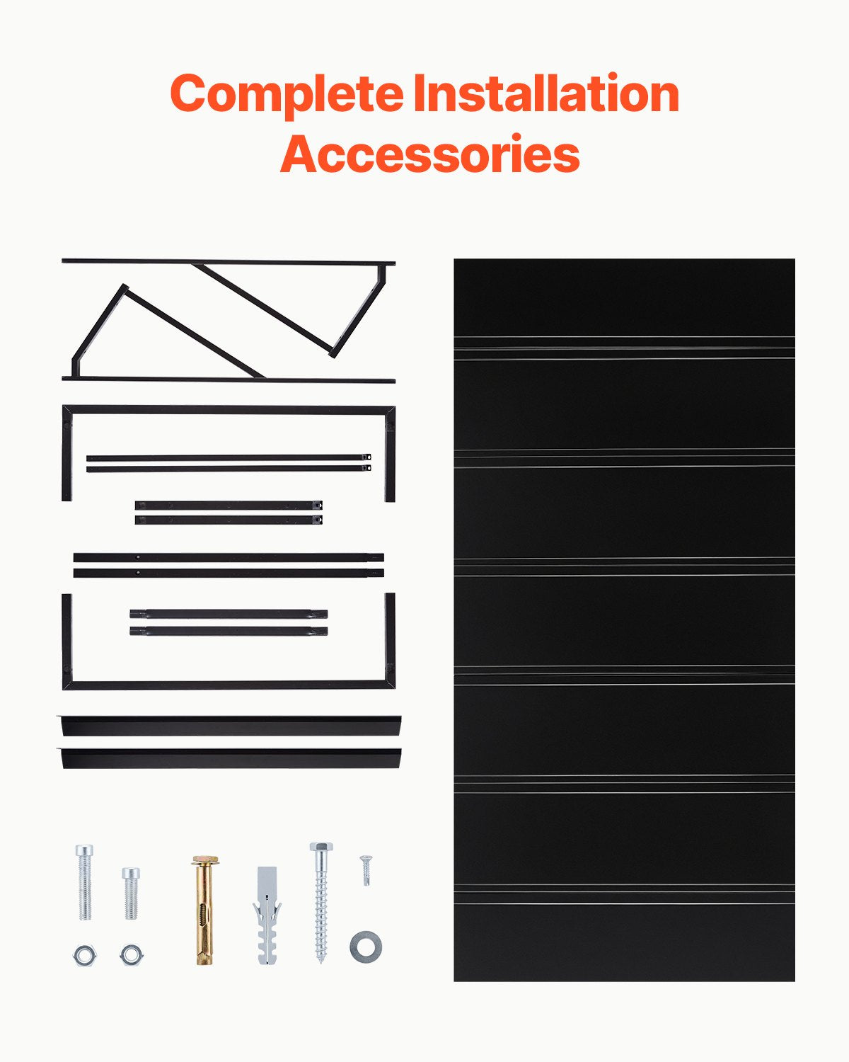 Outdoor Steel Window & Door Canopy 80x36 in Anti-Rust Metal Awning
