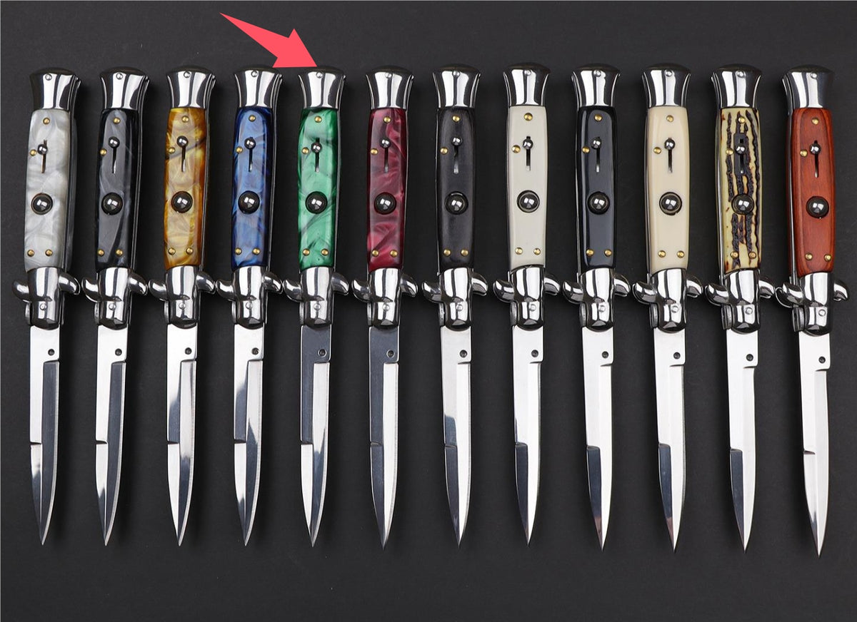 Portable Folding Outdoor Knife - Stainless Steel Blade with Multiple Handle Styles