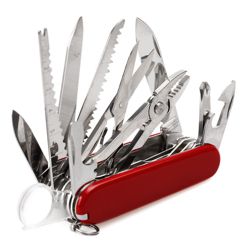 Multi-Function Survival Knife Set - 17 Parts, 30 Functions, Portable Steel Tool
