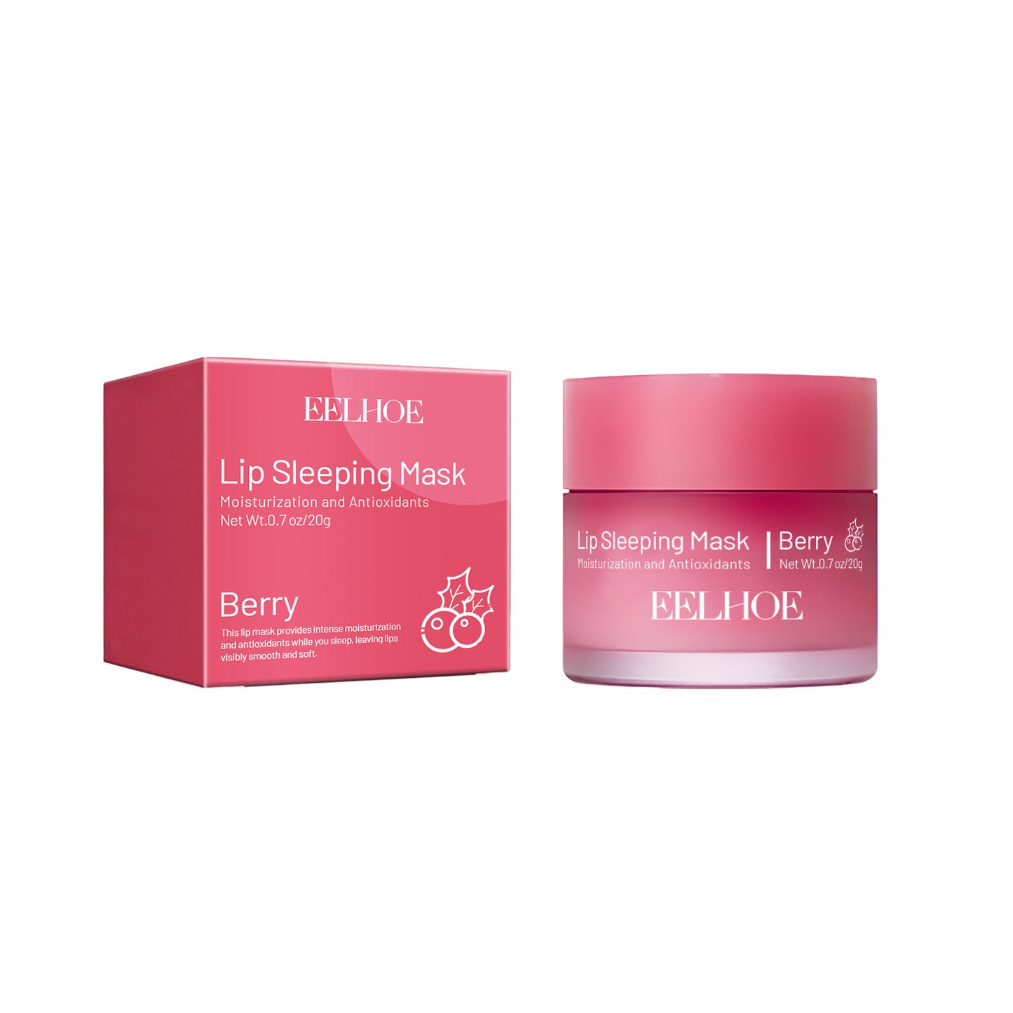 Hydrating Lip Sleeping Mask - Moisturizing Strawberry Lip Care Treatment