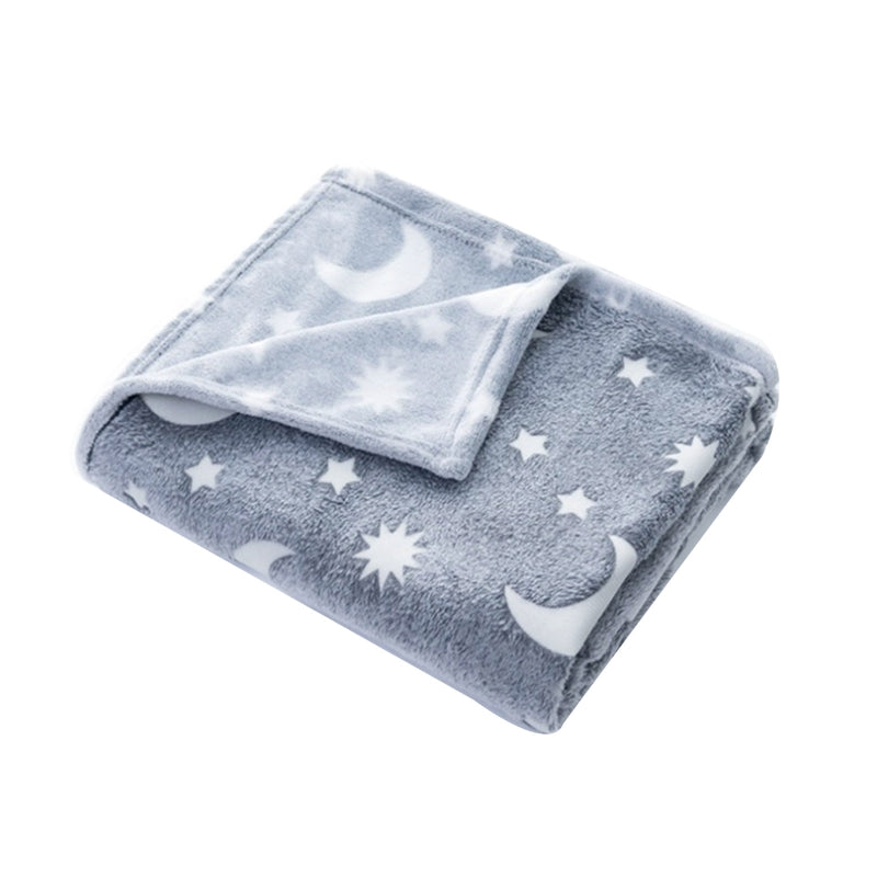 Double Sided Flannel Glow-in-the-Dark Blanket Fluorescent Bedding Set - Multiple Colors