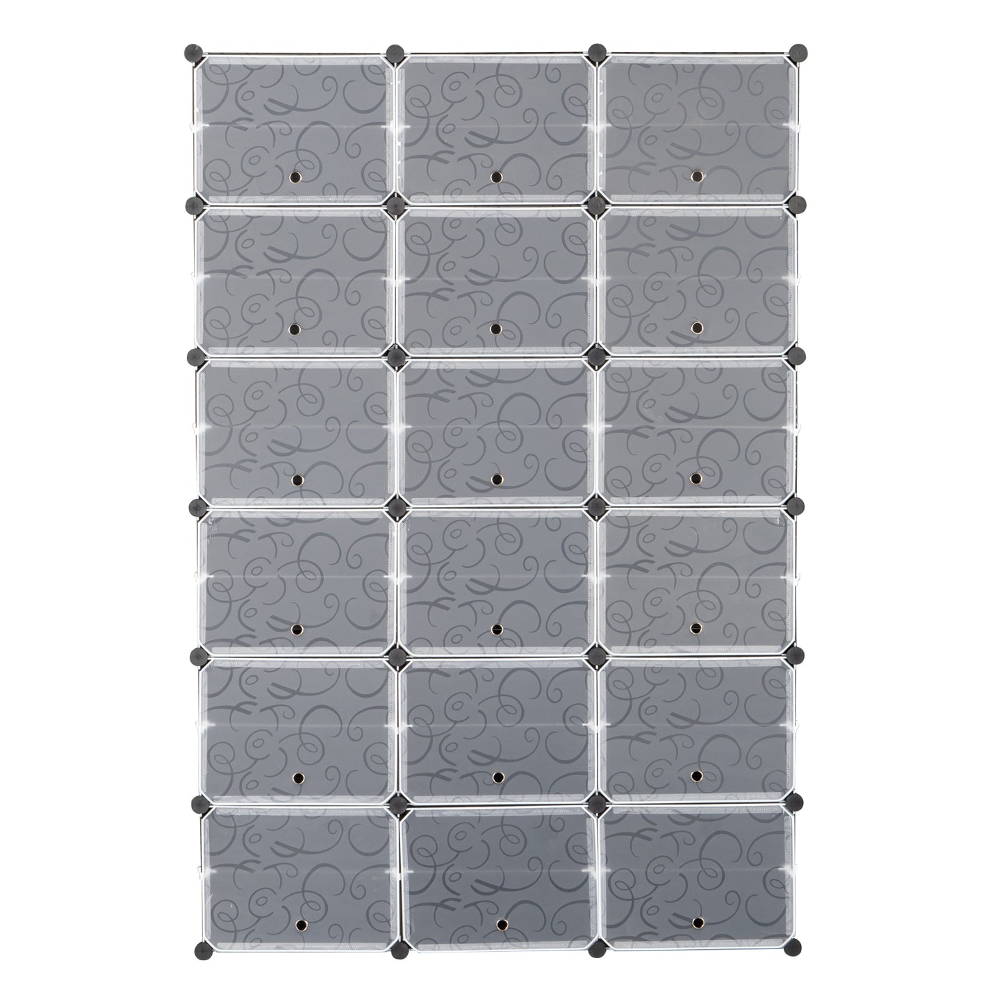 12-Tier Portable 72 Pair Shoe Rack Organizer 36 Grids Tower Shelf