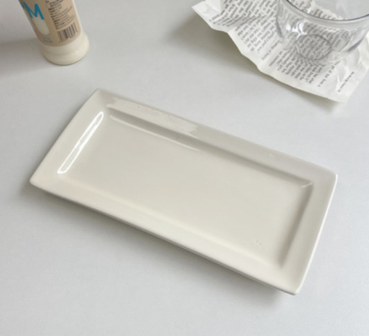 8-Inch Ceramic Plate Set for Kitchen Storage - Multiple Styles