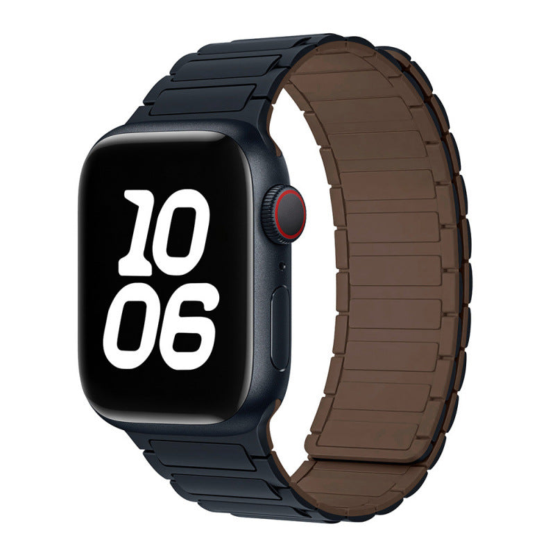 Magnetic Sports Silicone Watch Strap - Compatible with Apple Watch 38-49mm