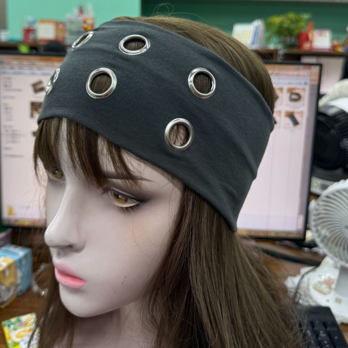 Metal Circle Hair Band for Hair Styling and Hair Accessories – Punk Hip Hop Look
