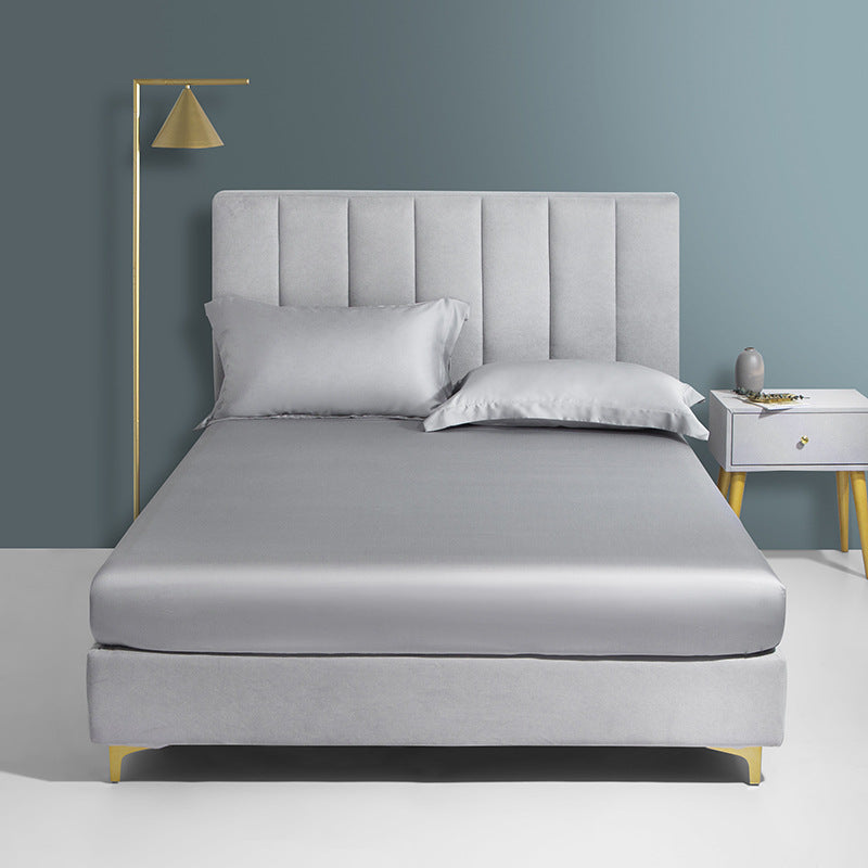 Tencel Bed Hat Single Piece Sleeping Cover - Solid Color Bedspread