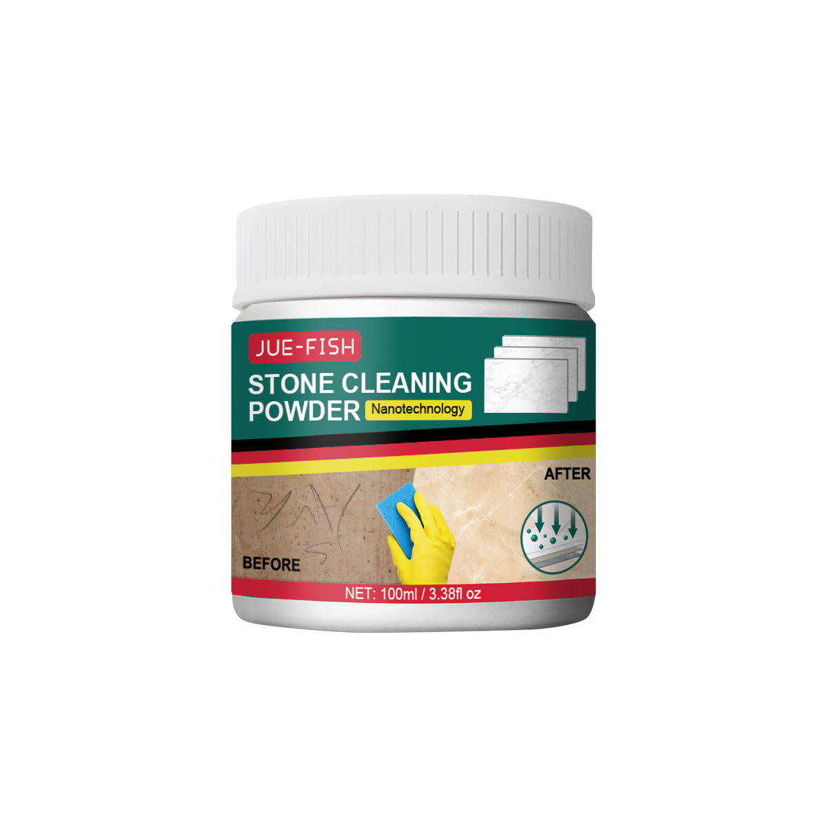 Stone Cleaning Powder for Quartz & Marble Countertops - 100ml