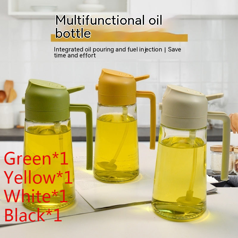 Two-in-One Oil Spray Dispenser for Kitchen & Barbecue - Capacity Options