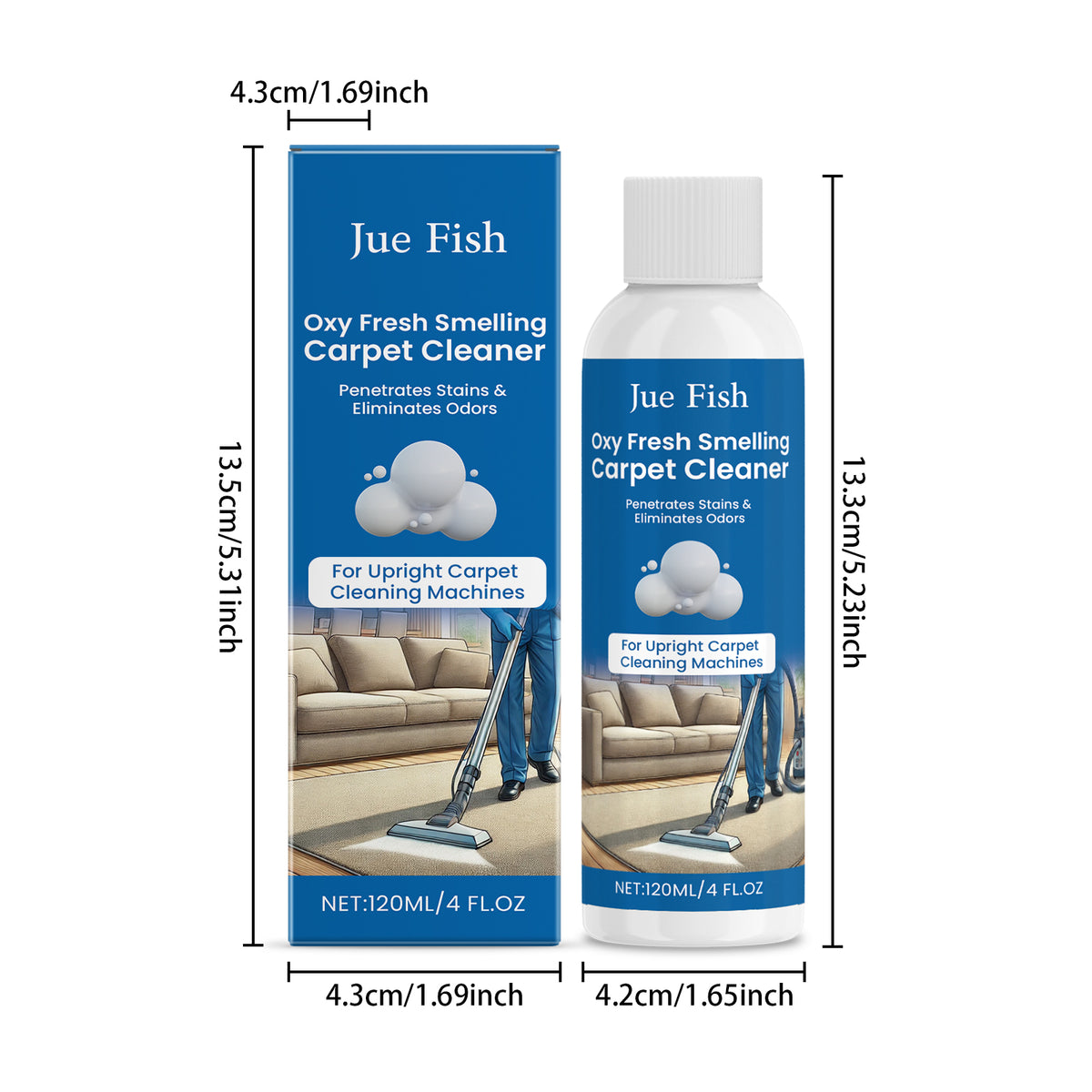 Carpet Cleaner 120ml Box - Household Cleaning Solution