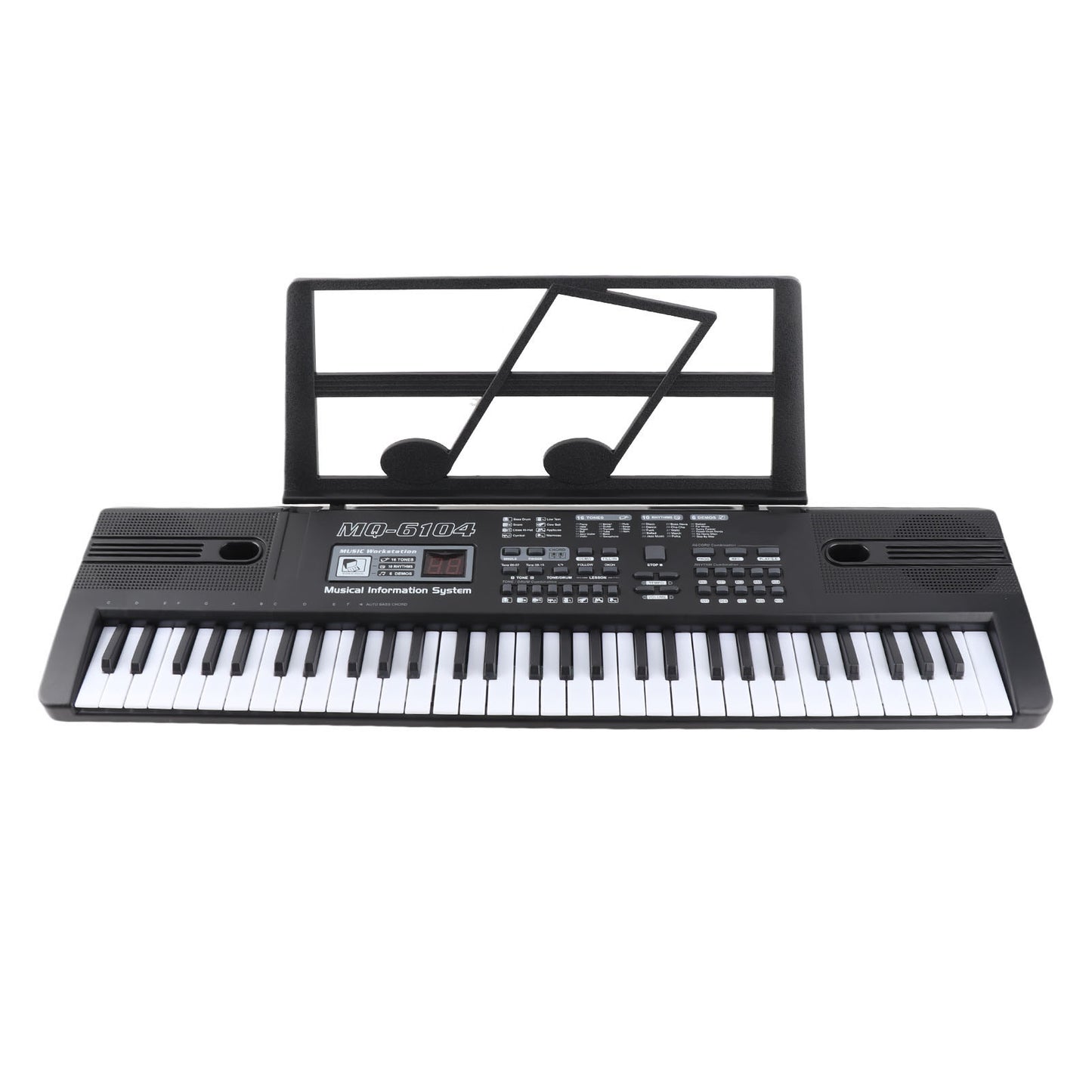 61-Key Portable Electronic Keyboard with Microphone for Kids