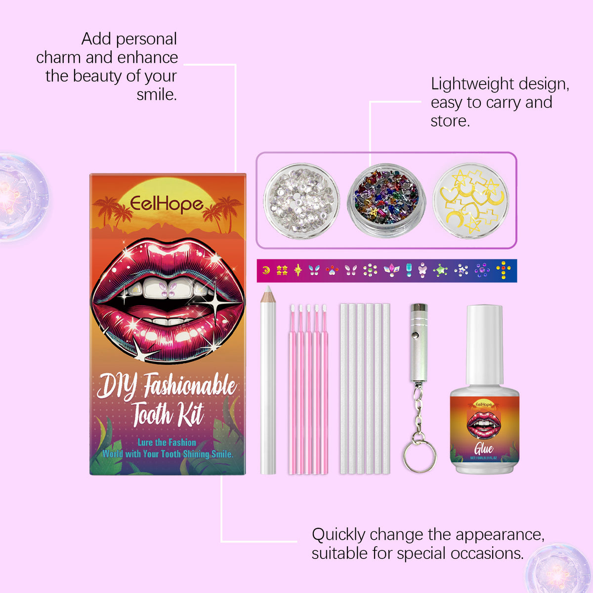DIY Fashion Personalized Teeth Decoration Beauty Suit