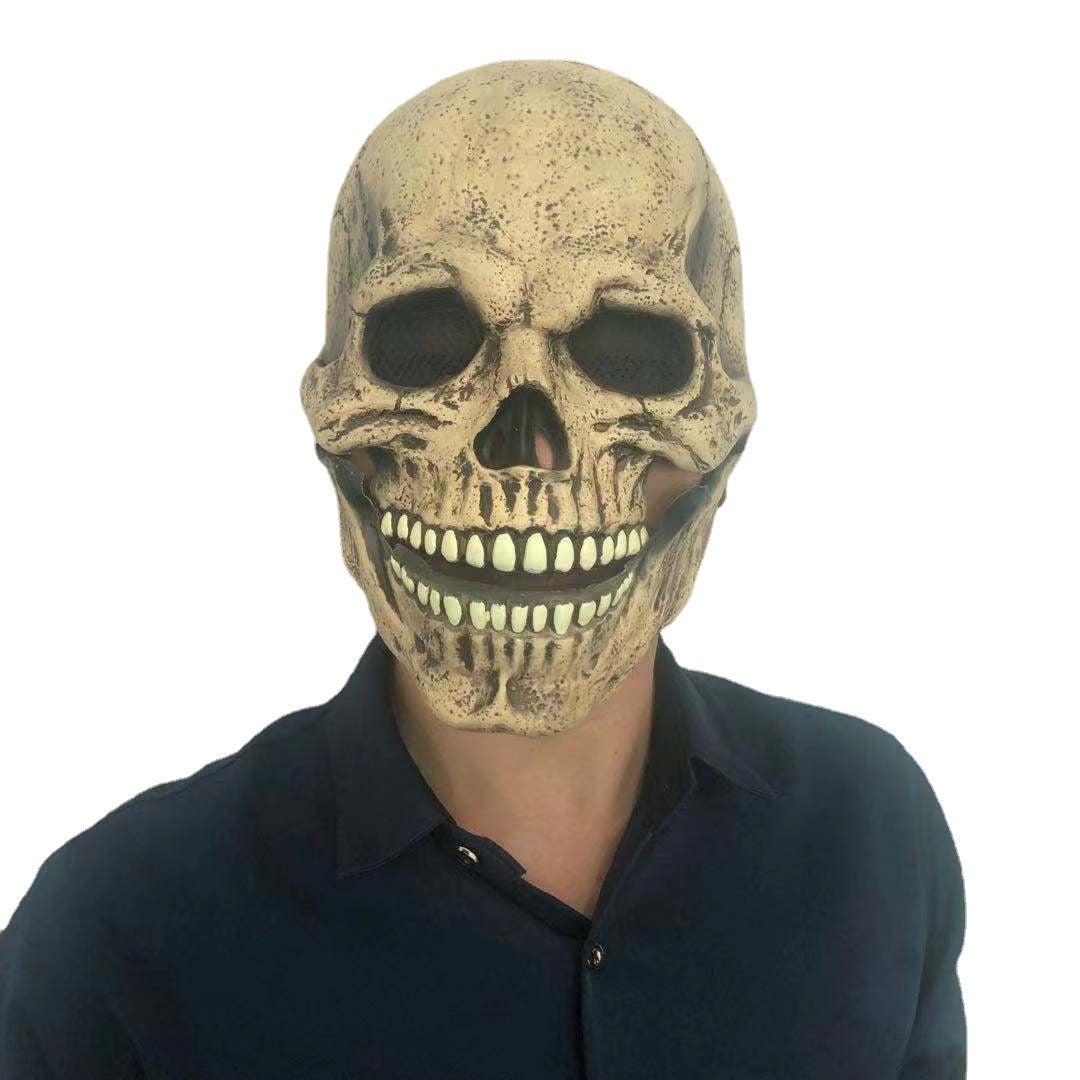 White Latex Horror Skull Mask