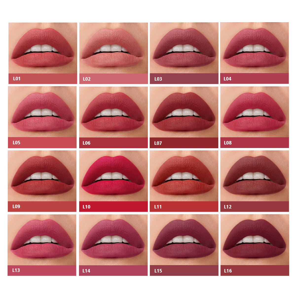 Lip Gloss Set 16 Colors Matte Velvet Lip Makeup Kit - Cruelty-Free