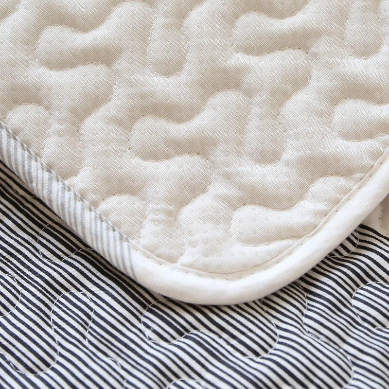 Minimalist Striped Pillow Cover - Cotton Bedding Accent Decor