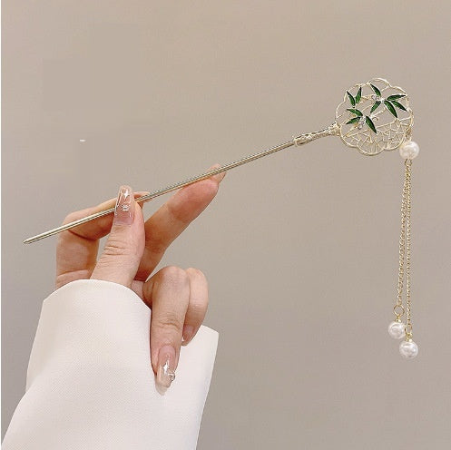 Vintage Floral Tassel Hairpin Set - Elegant Versatile Hair Accessories