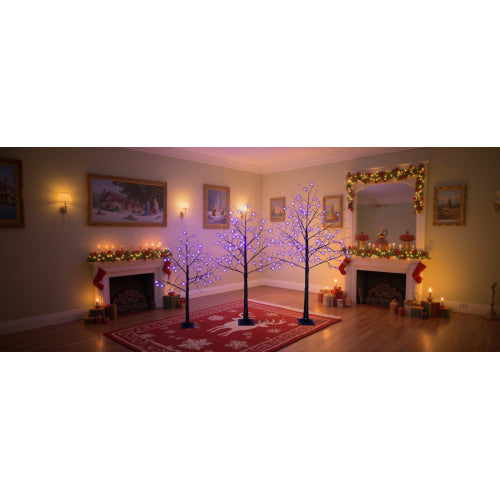 Halloween Spooky Tree with Purple Lights - 4FT, 5FT, 6FT Set