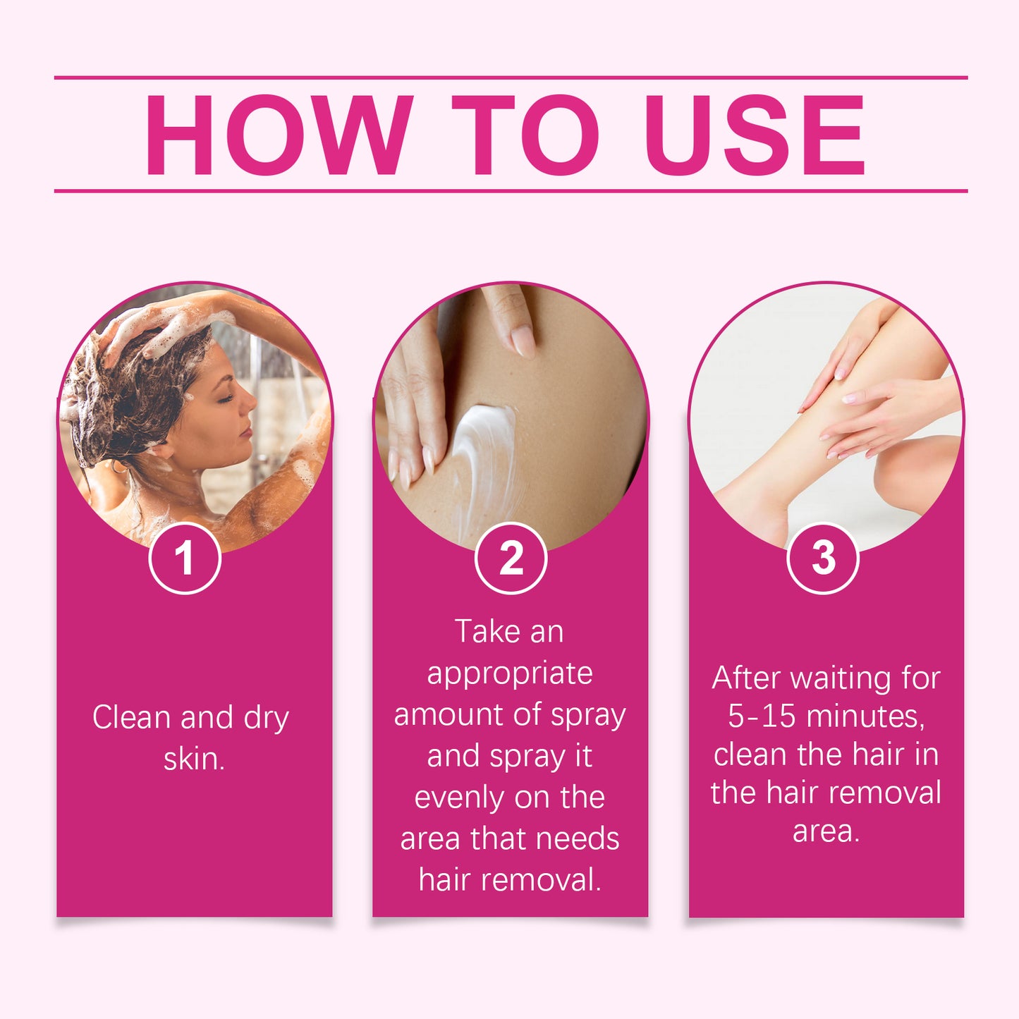 Gentle Mousse Hair Removal Spray for Body, Arms, and Legs - 120ml