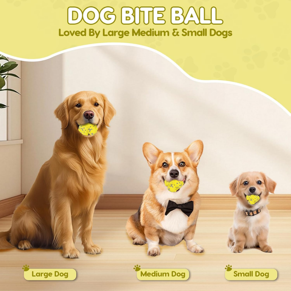 Dog Spike Ball Toy - 10cm Floating Chew Ball for Aggressive Chewers & Fetch