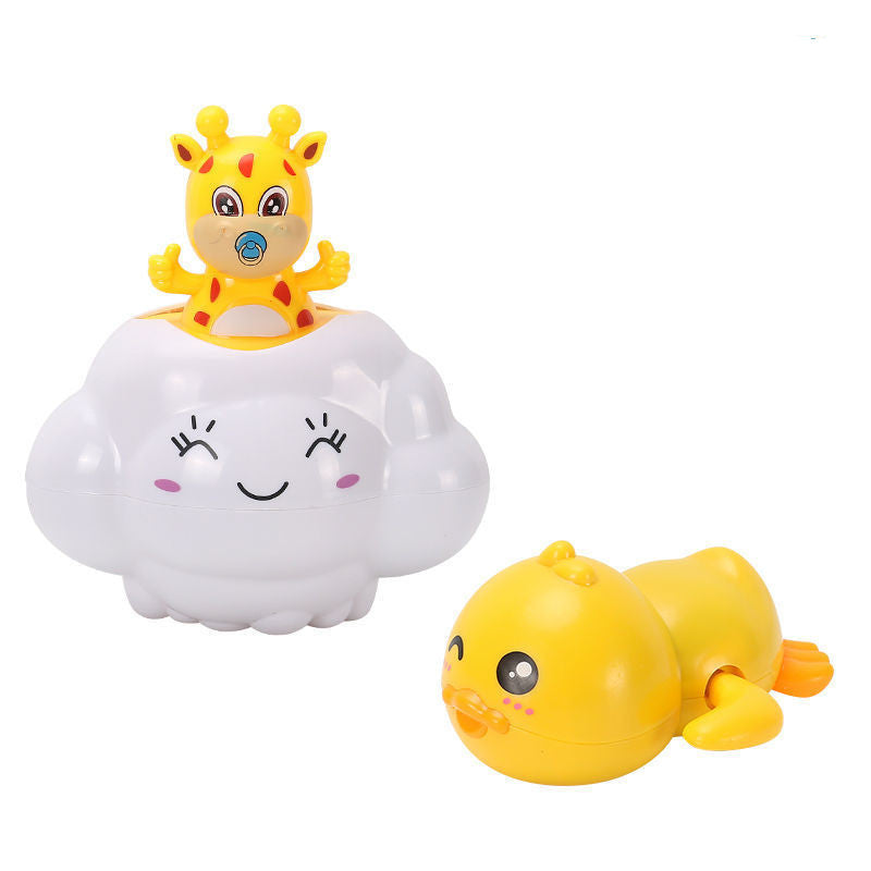Kids Water Play Bath Toy Set with Water Spraying Ducks and Animals