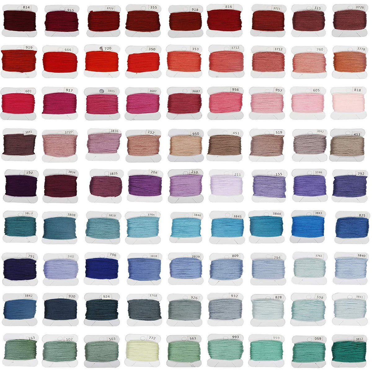 150-Color Cross-Stitch Thread Set with Accessories and Winding Plate