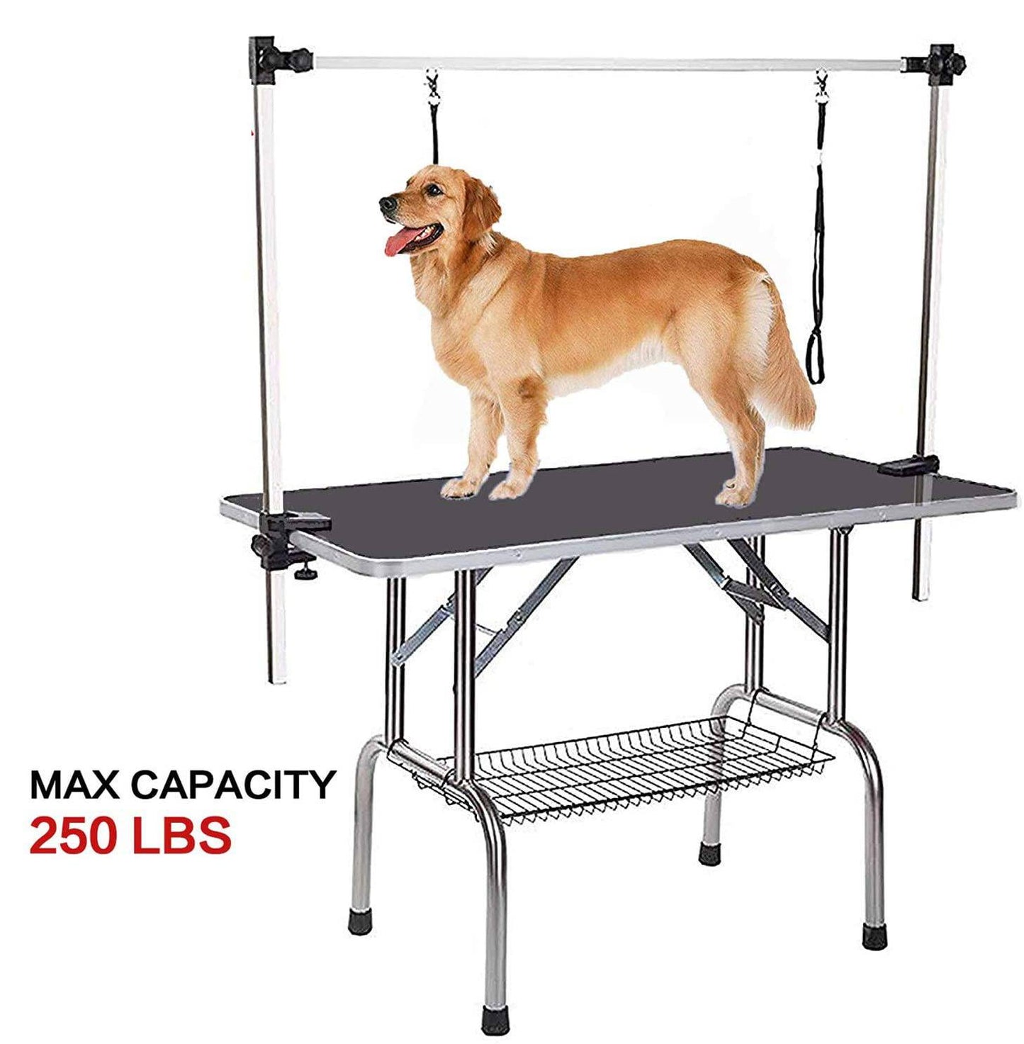 Heavy Duty Adjustable Dog Grooming Table with Non-Slip Surface